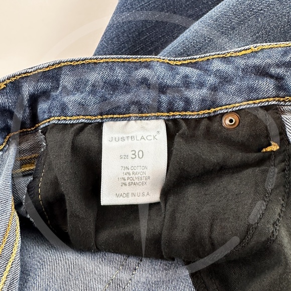 Just Black Flare Leg Sz. 30 - Picture 9 of 10